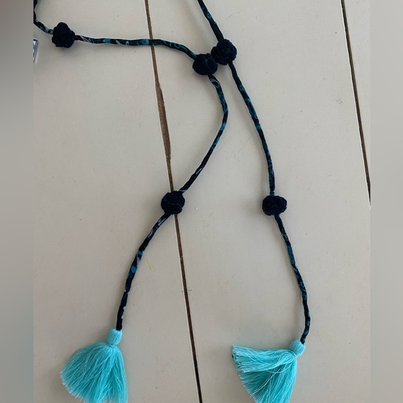 Poupette St Barth Aqua Vertical Silk Maxi Skirt - Picture 8 of 14